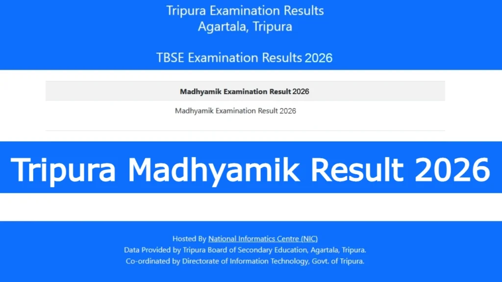 Tripura Board 10th Result 2026